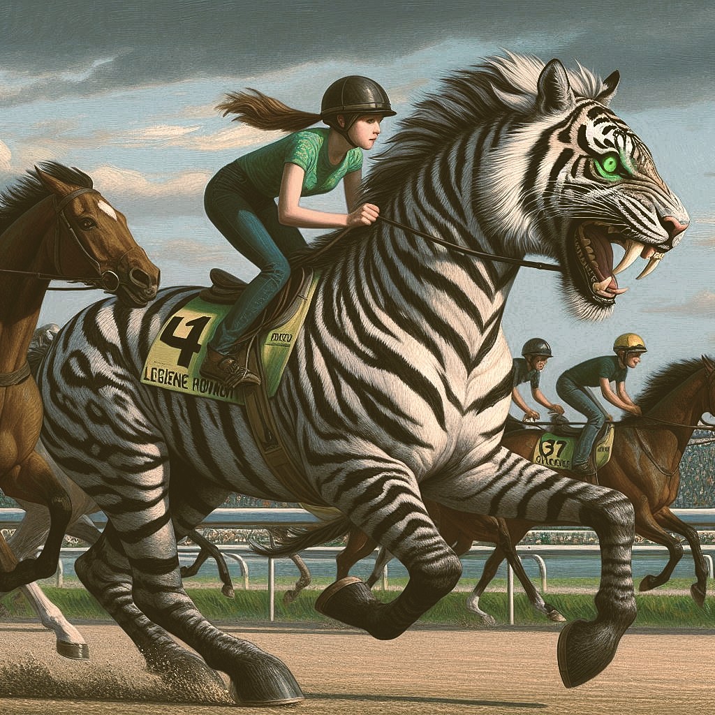 Blossom and Hannah racing